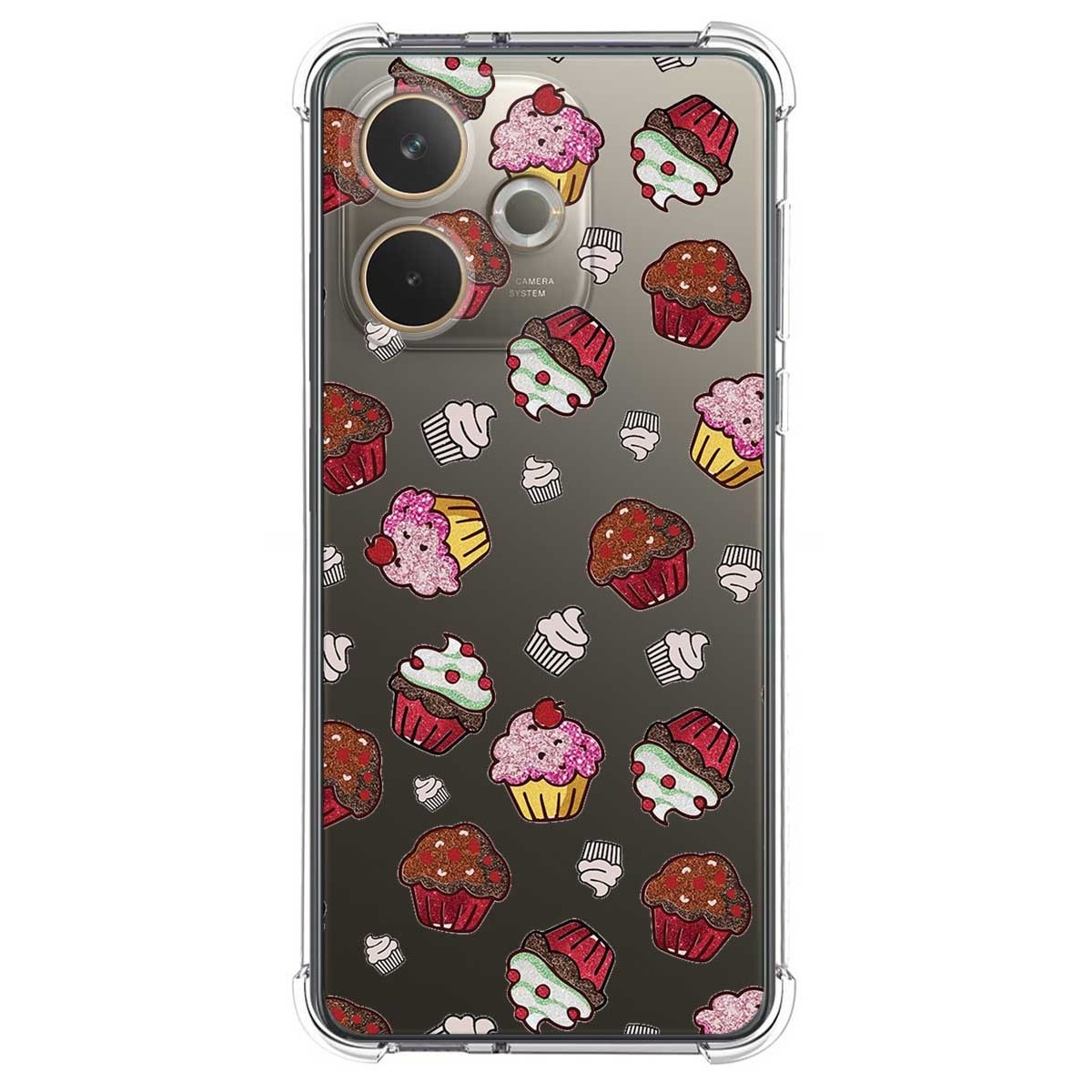 Funda Silicona Antigolpes para Oppo A5 Pro 5G diseño Muffins Dibujos