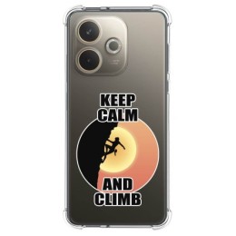 Funda Silicona Antigolpes para Oppo A5 Pro 5G diseño Mujer Escalada Dibujos