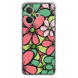 Funda Silicona Antigolpes para Oppo A5 Pro 5G diseño Flores 02 Dibujos