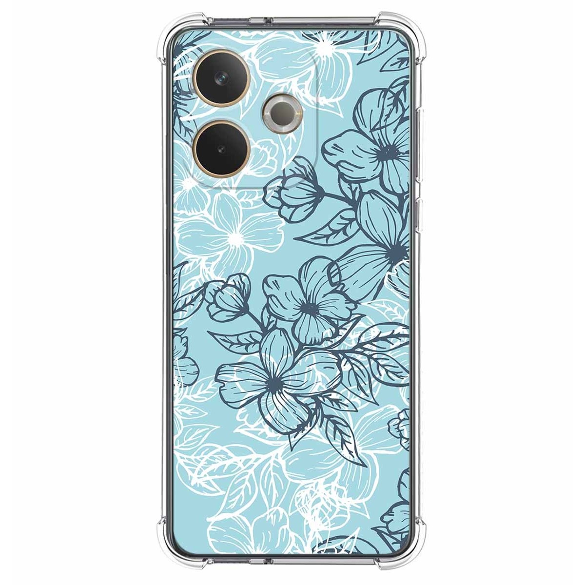 Funda Silicona Antigolpes para Oppo A5 Pro 5G diseño Flores 03 Dibujos