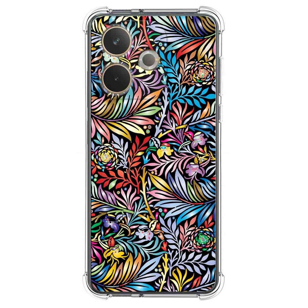 Funda Silicona Antigolpes para Oppo A5 Pro 5G diseño Flores 04 Dibujos