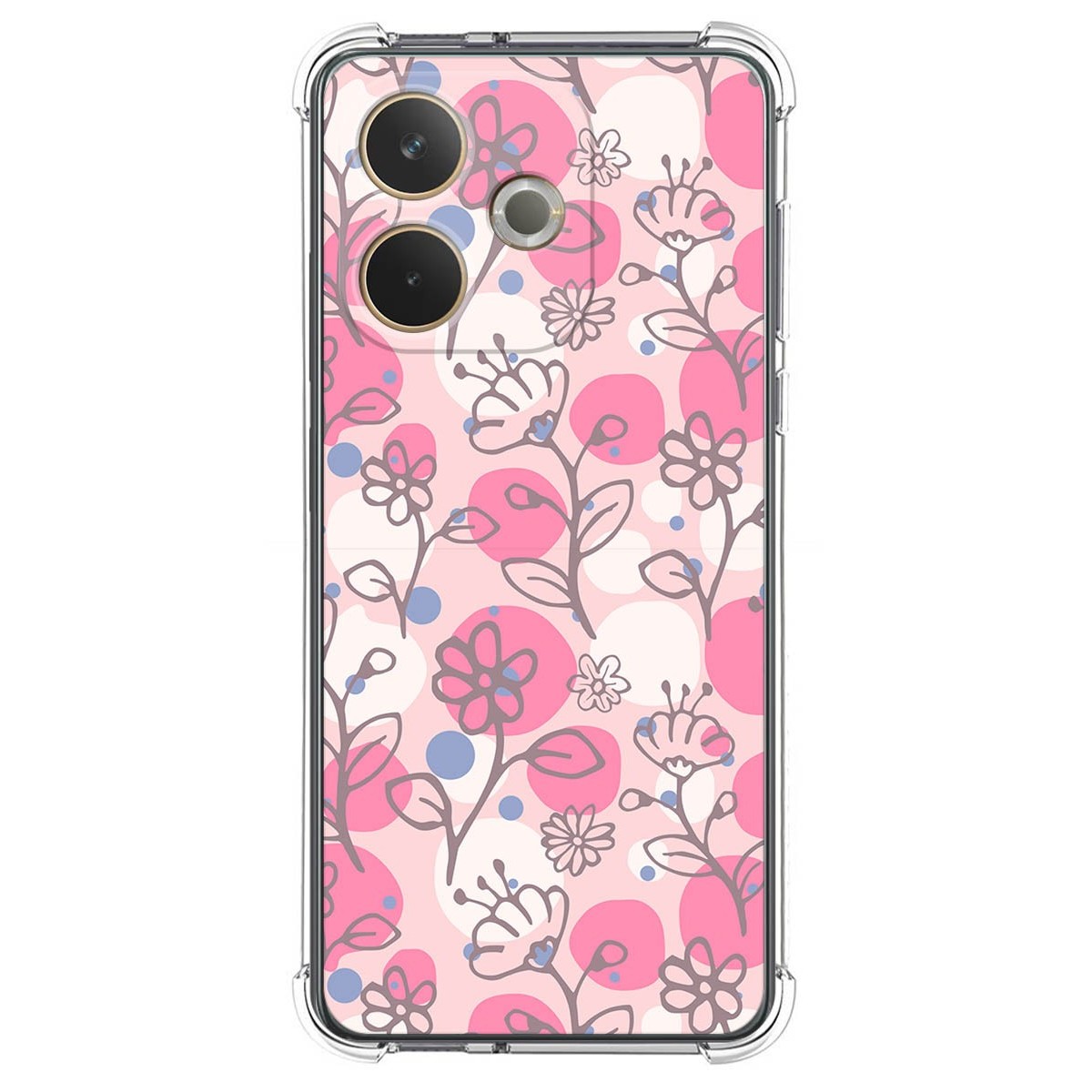 Funda Silicona Antigolpes para Oppo A5 Pro 5G diseño Flores 07 Dibujos
