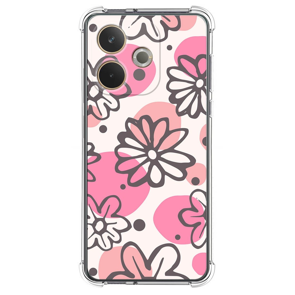 Funda Silicona Antigolpes para Oppo A5 Pro 5G diseño Flores 09 Dibujos