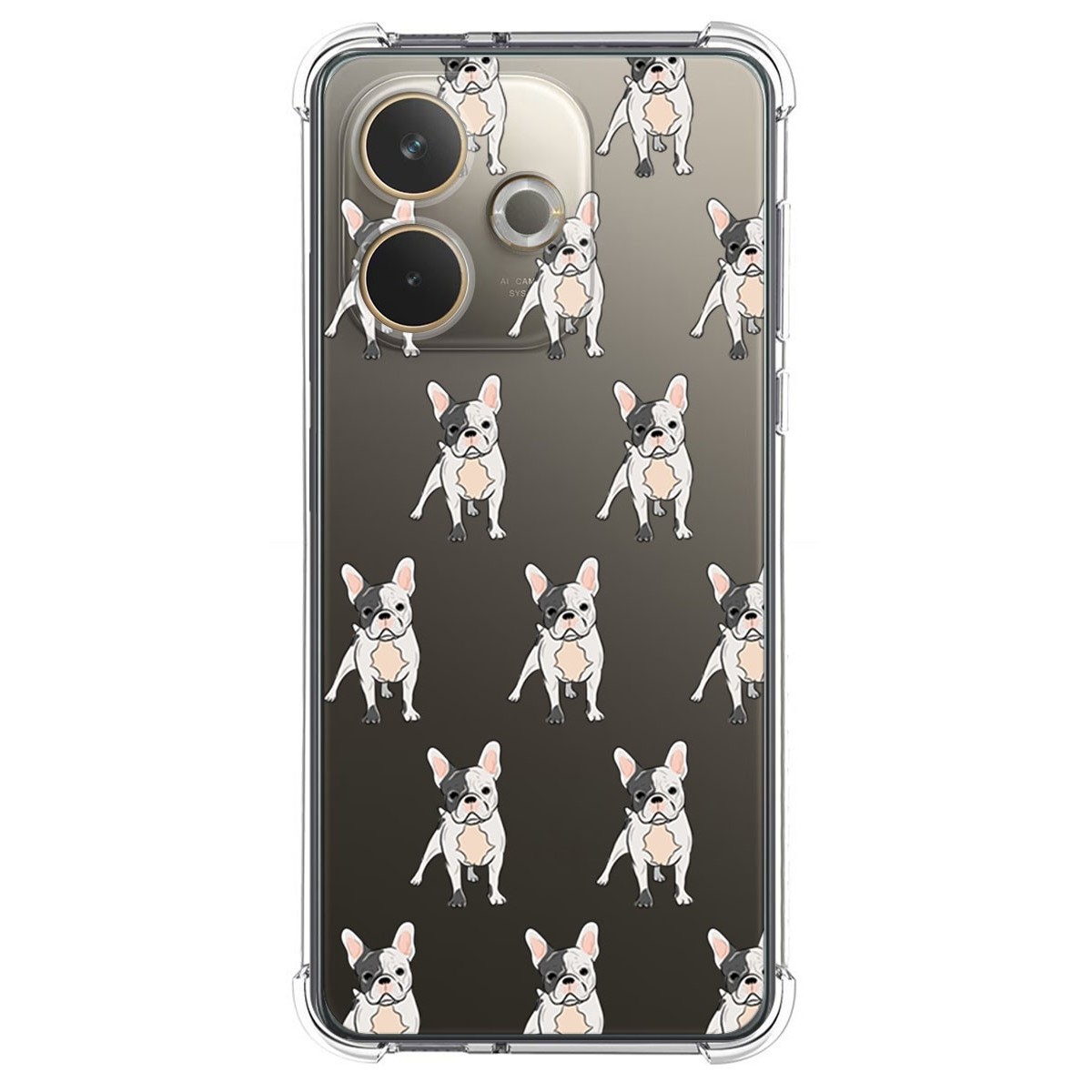 Funda Silicona Antigolpes para Oppo A5 Pro 5G diseño Perros 12 Dibujos