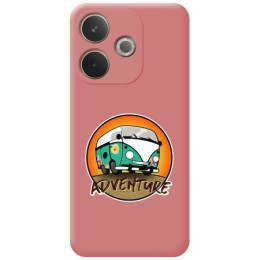 Funda Silicona Líquida Rosa para Oppo A5 Pro 5G diseño Adventure Dibujos