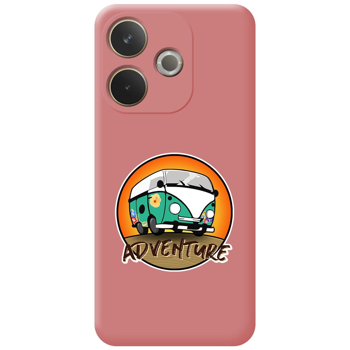 Funda Silicona Líquida Rosa para Oppo A5 Pro 5G diseño Adventure Dibujos