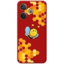 Funda Silicona Líquida Roja para Oppo A5 Pro 5G diseño Abeja Dibujos
