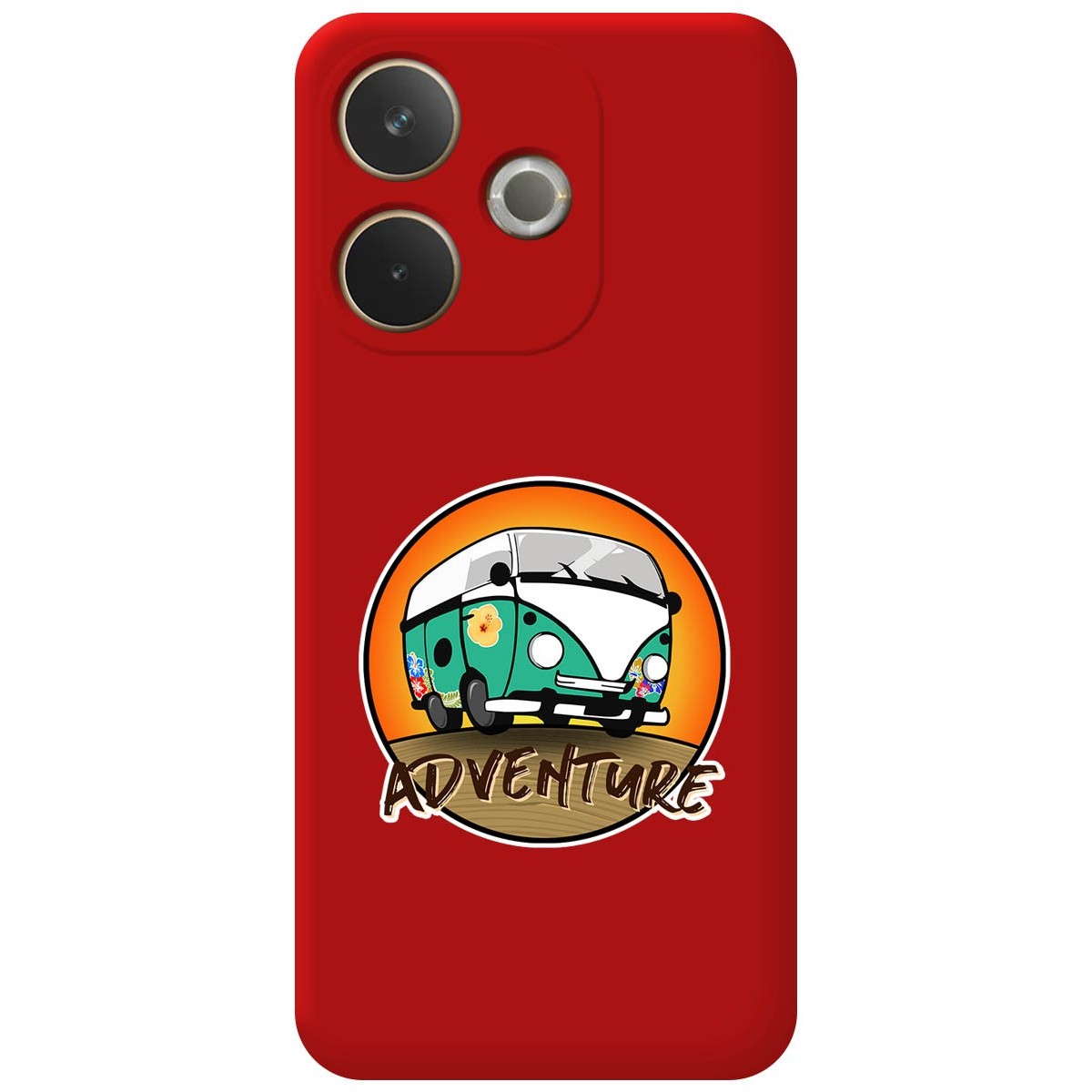 Funda Silicona Líquida Roja para Oppo A5 Pro 5G diseño Adventure Dibujos