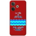 Funda Silicona Líquida Roja para Oppo A5 Pro 5G diseño Agua Dibujos