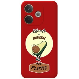 Funda Silicona Líquida Roja para Oppo A5 Pro 5G diseño Culo Natural Dibujos