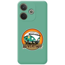 Funda Silicona Líquida Verde para Oppo A5 Pro 5G diseño Adventure Dibujos