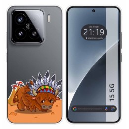 Funda Silicona Transparente para Xiaomi 15 5G diseño Bufalo Dibujos