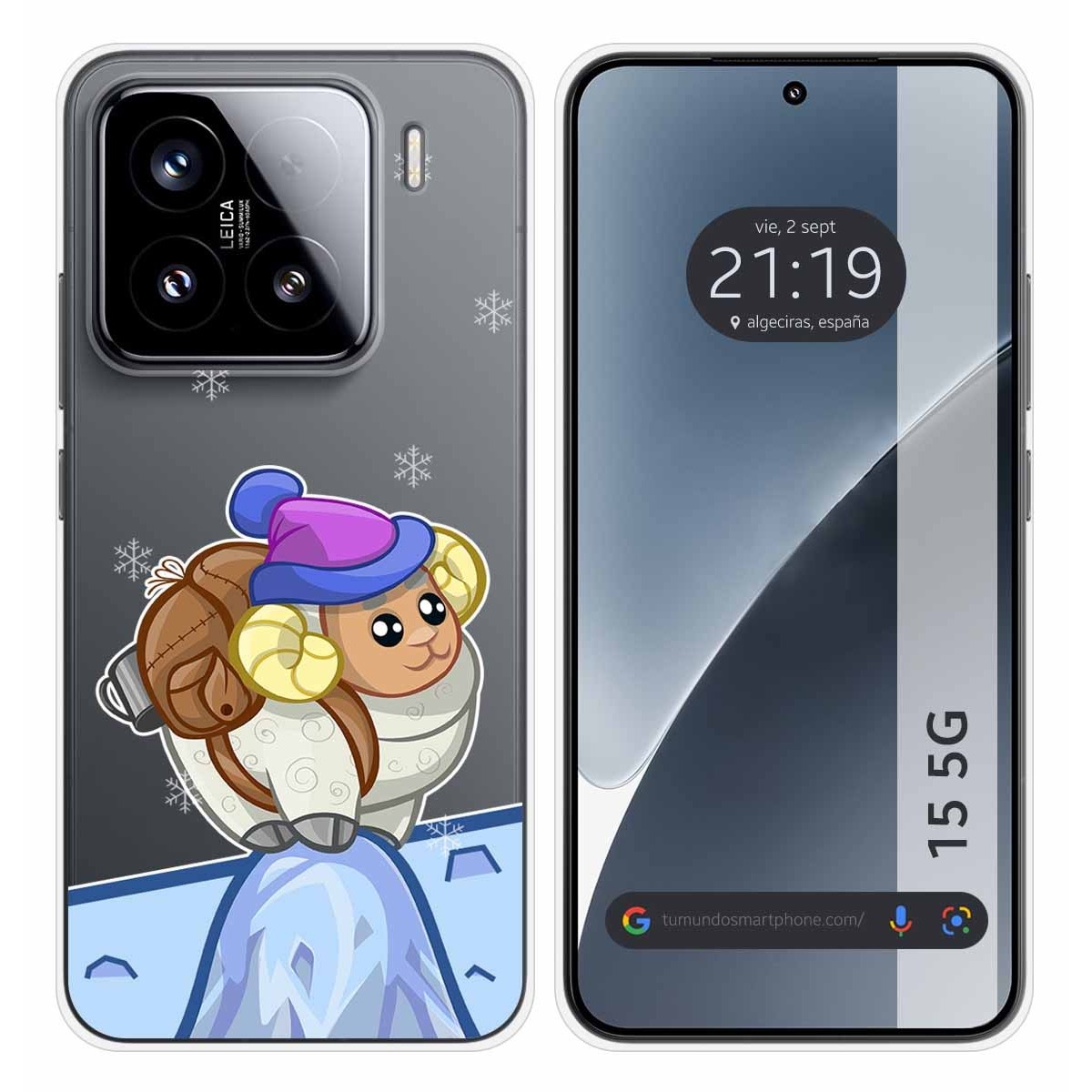 Funda Silicona Transparente para Xiaomi 15 5G diseño Cabra Dibujos