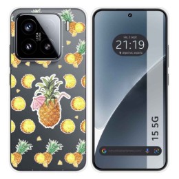 Funda Silicona Transparente para Xiaomi 15 5G diseño Piña Dibujos