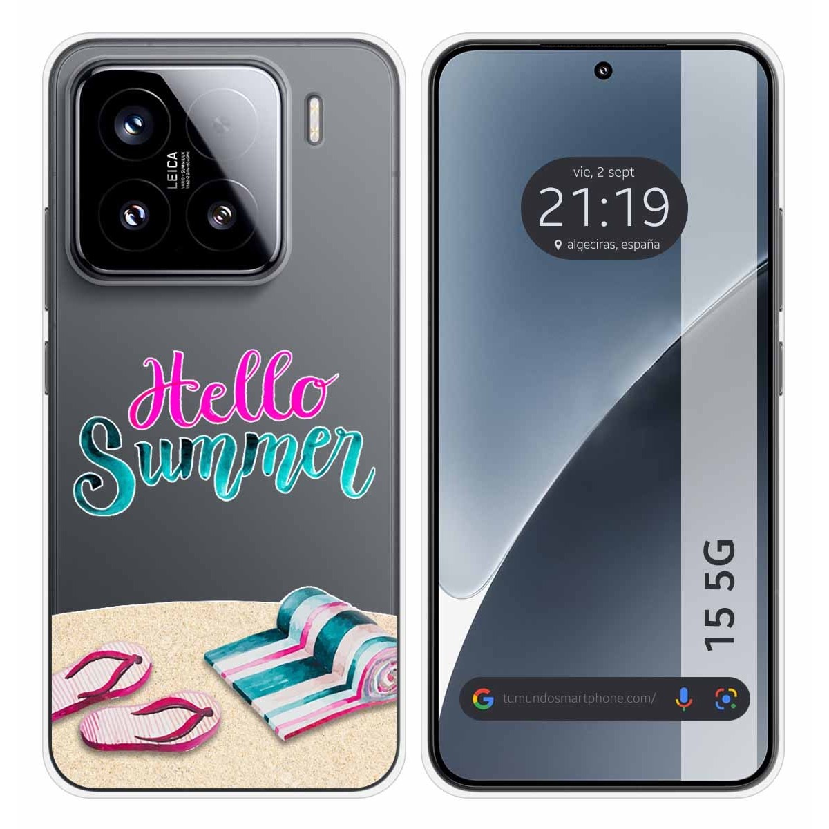 Funda Silicona Transparente para Xiaomi 15 5G diseño Summer Dibujos