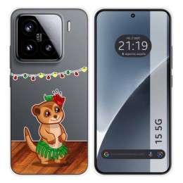 Funda Silicona Transparente para Xiaomi 15 5G diseño Suricata Dibujos