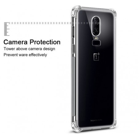 Funda Gel Tpu Anti-Shock Transparente para Oneplus 6