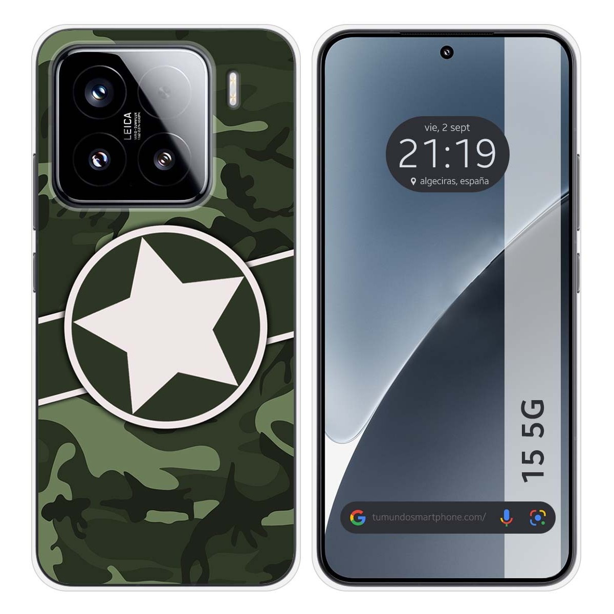 Funda Silicona para Xiaomi 15 5G diseño Camuflaje 01 Dibujos