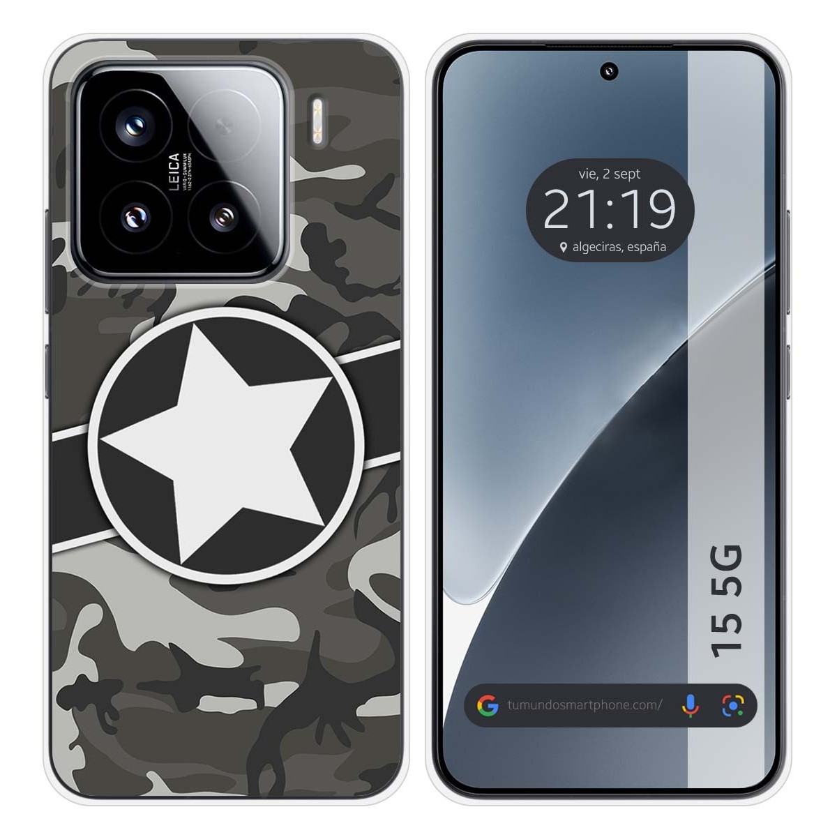 Funda Silicona para Xiaomi 15 5G diseño Camuflaje 02 Dibujos