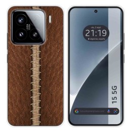 Funda Silicona para Xiaomi 15 5G diseño Cuero 01 Dibujos