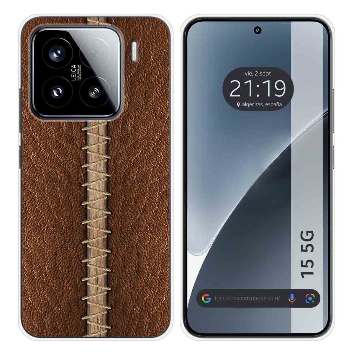 Funda Silicona para Xiaomi 15 5G diseño Cuero 01 Dibujos