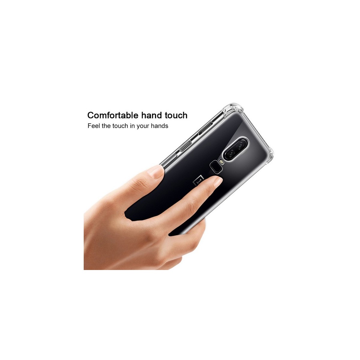 Funda Gel Tpu Anti-Shock Transparente para Oneplus 6