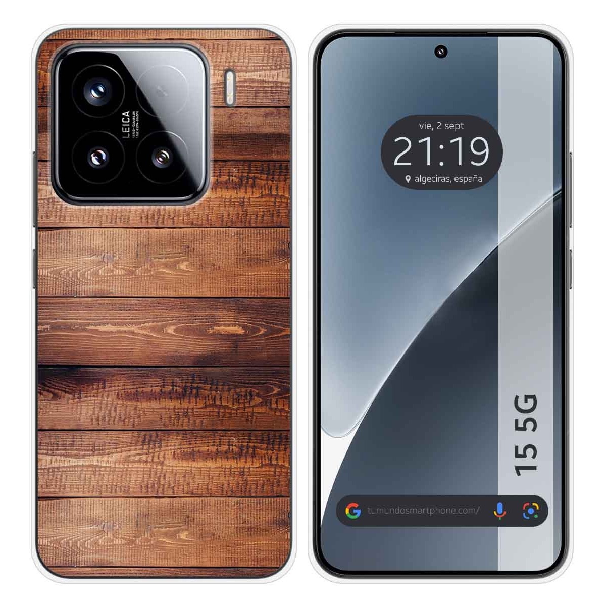 Funda Silicona para Xiaomi 15 5G diseño Madera 02 Dibujos