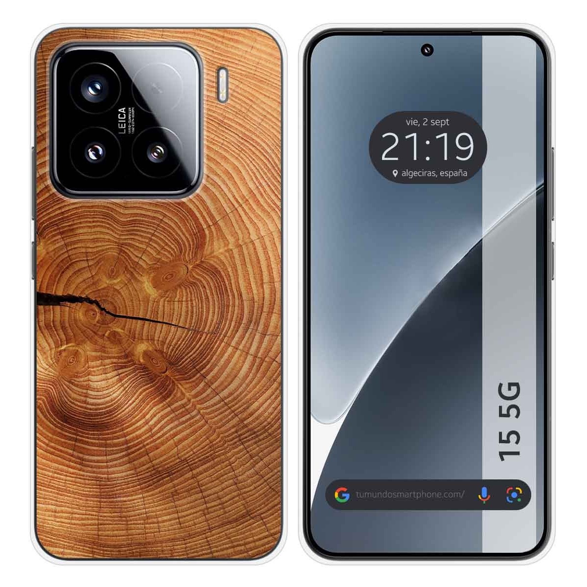 Funda Silicona para Xiaomi 15 5G diseño Madera 04 Dibujos