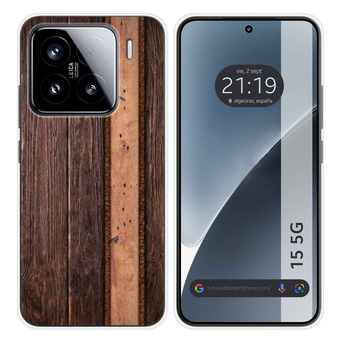 Funda Silicona para Xiaomi 15 5G diseño Madera 05 Dibujos
