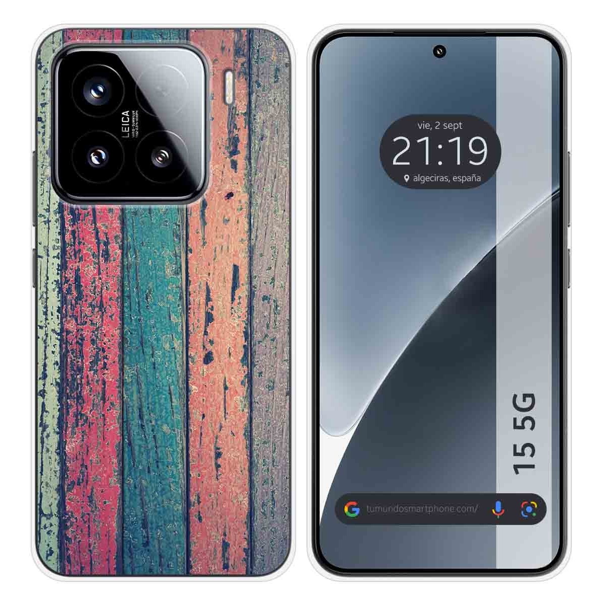 Funda Silicona para Xiaomi 15 5G diseño Madera 10 Dibujos