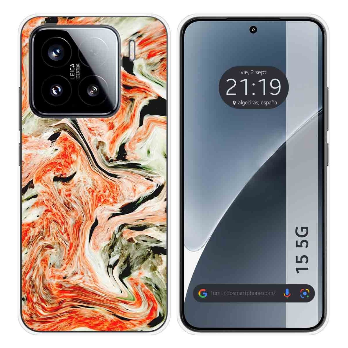 Funda Silicona para Xiaomi 15 5G diseño Mármol 12 Dibujos