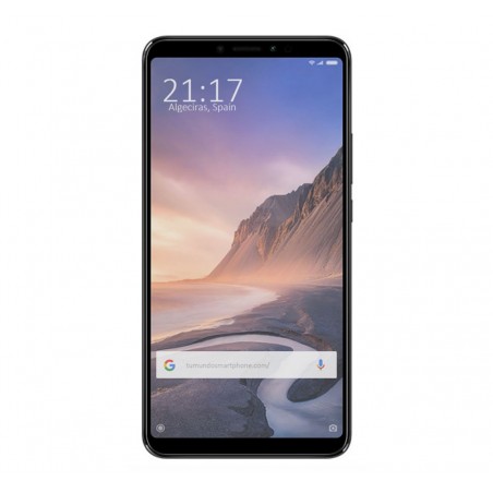 Protector Cristal Templado Frontal Completo Negro para Xiaomi Mi Max 3 Vidrio