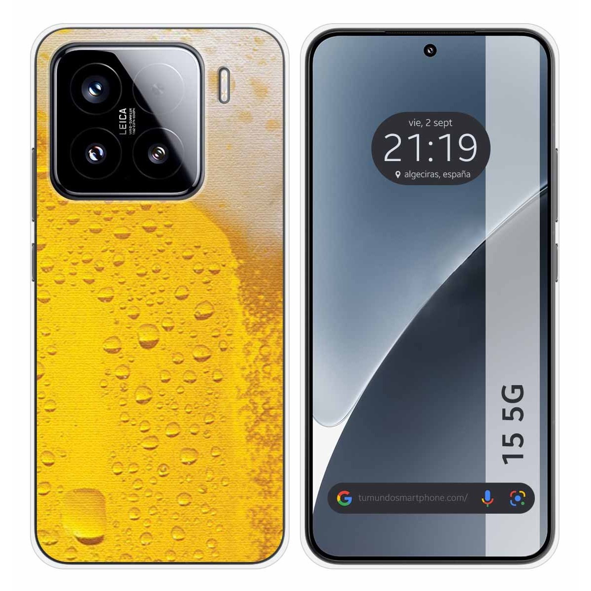 Funda Silicona para Xiaomi 15 5G diseño Cerveza Dibujos