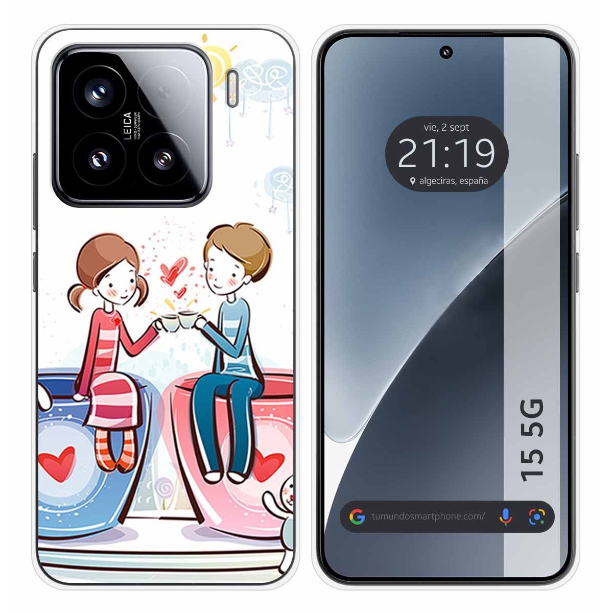 Funda Silicona para Xiaomi 15 5G diseño Café Dibujos