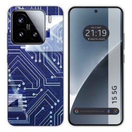 Funda Silicona para Xiaomi 15 5G diseño Circuito Dibujos