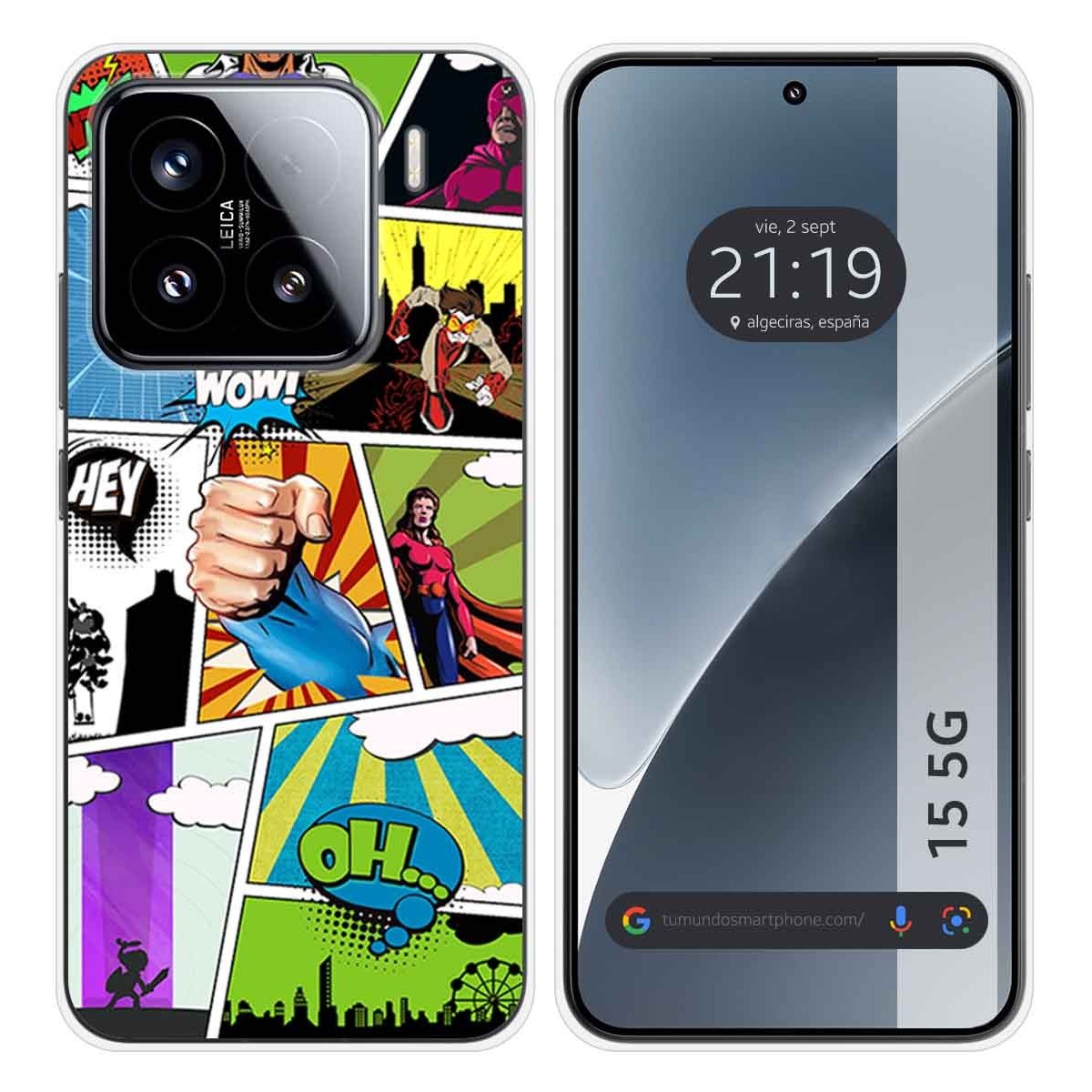 Funda Silicona para Xiaomi 15 5G diseño Comic Dibujos