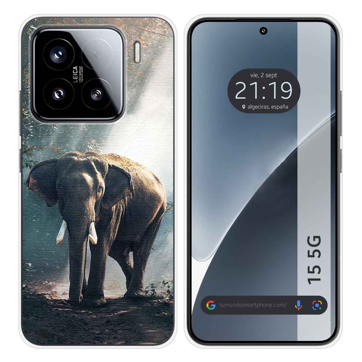 Funda Silicona para Xiaomi 15 5G diseño Elefante Dibujos