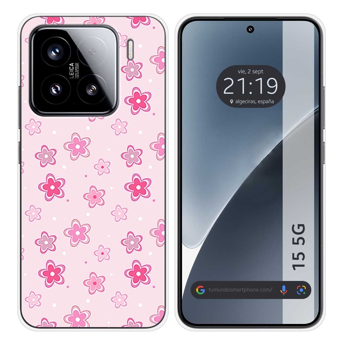 Funda Silicona para Xiaomi 15 5G diseño Flores Dibujos