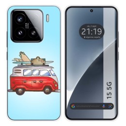 Funda Silicona para Xiaomi 15 5G diseño Furgoneta Dibujos