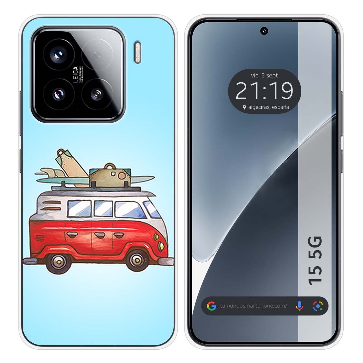 Funda Silicona para Xiaomi 15 5G diseño Furgoneta Dibujos