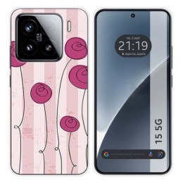 Funda Silicona para Xiaomi 15 5G diseño Flores Vintage Dibujos