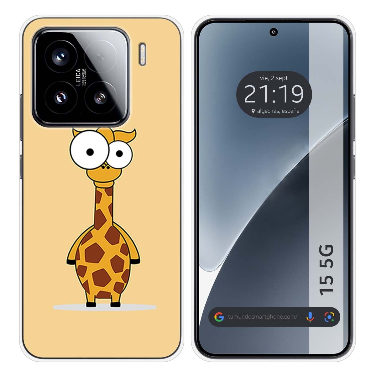 Funda Silicona para Xiaomi 15 5G diseño Jirafa Dibujos