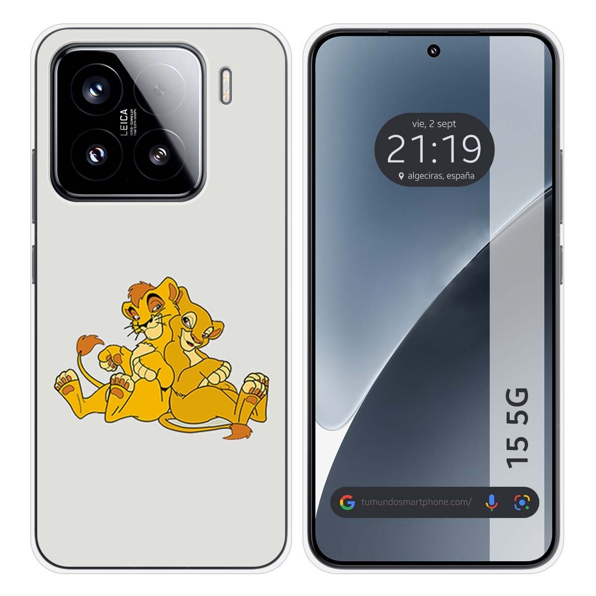 Funda Silicona para Xiaomi 15 5G diseño Leones Dibujos