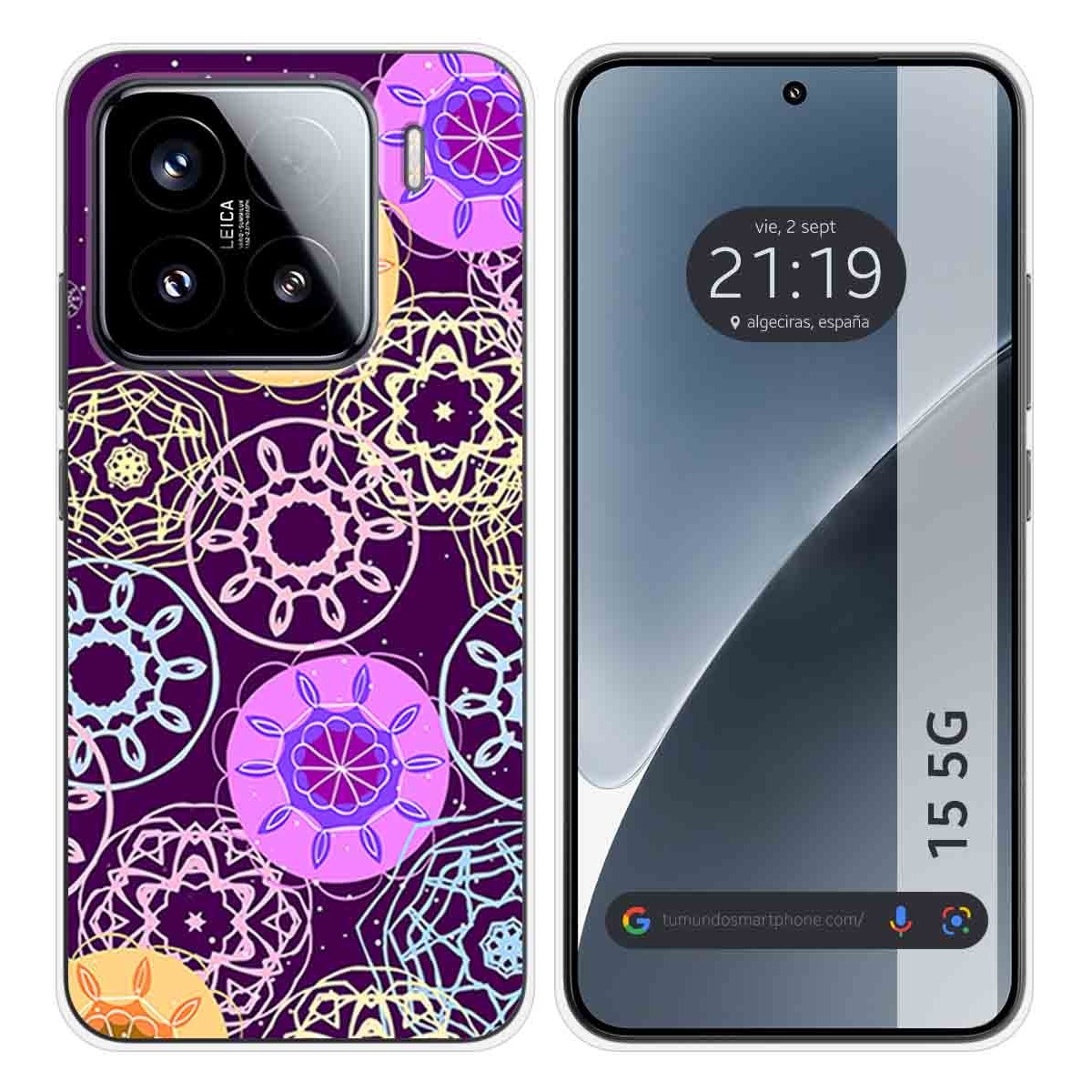 Funda Silicona para Xiaomi 15 5G diseño Radial Dibujos
