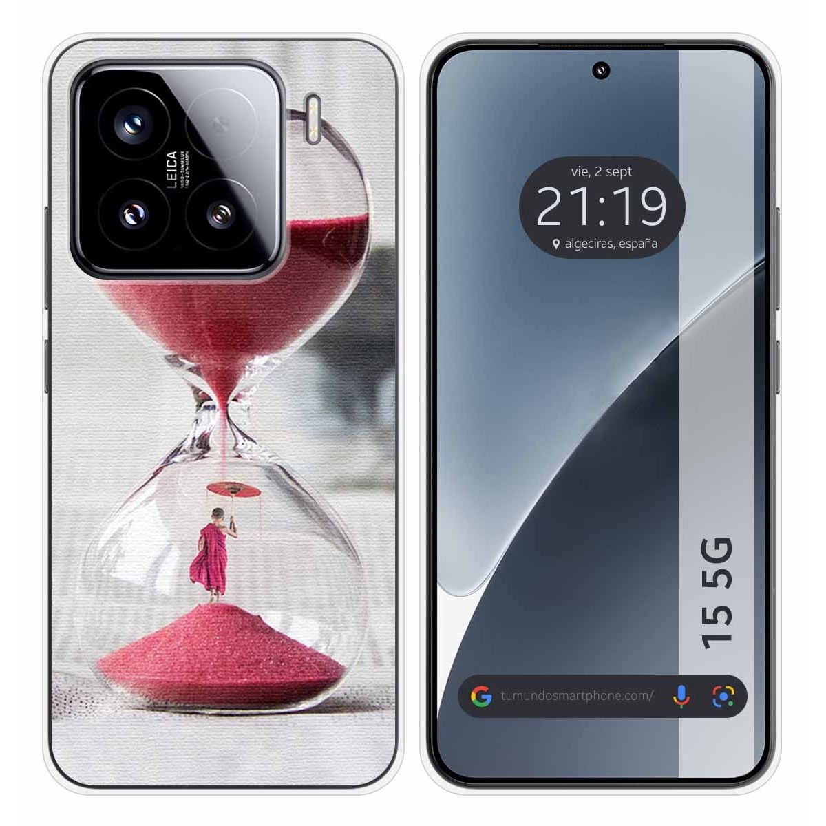 Funda Silicona para Xiaomi 15 5G diseño Reloj Dibujos