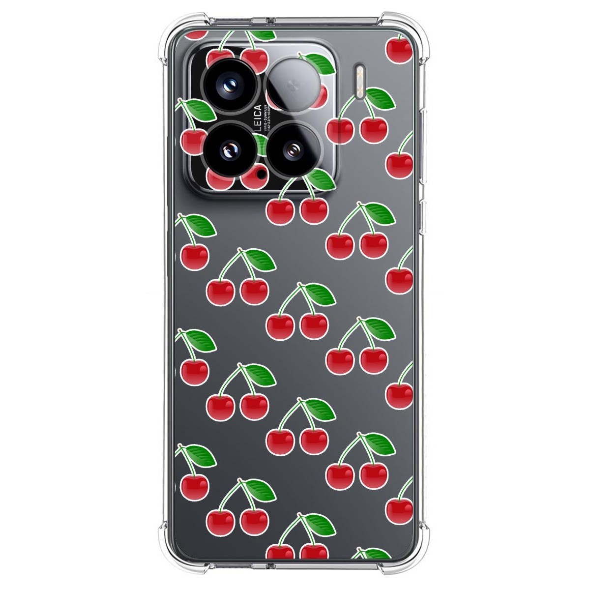 Funda Silicona Antigolpes para Xiaomi 15 5G diseño Cerezas Dibujos