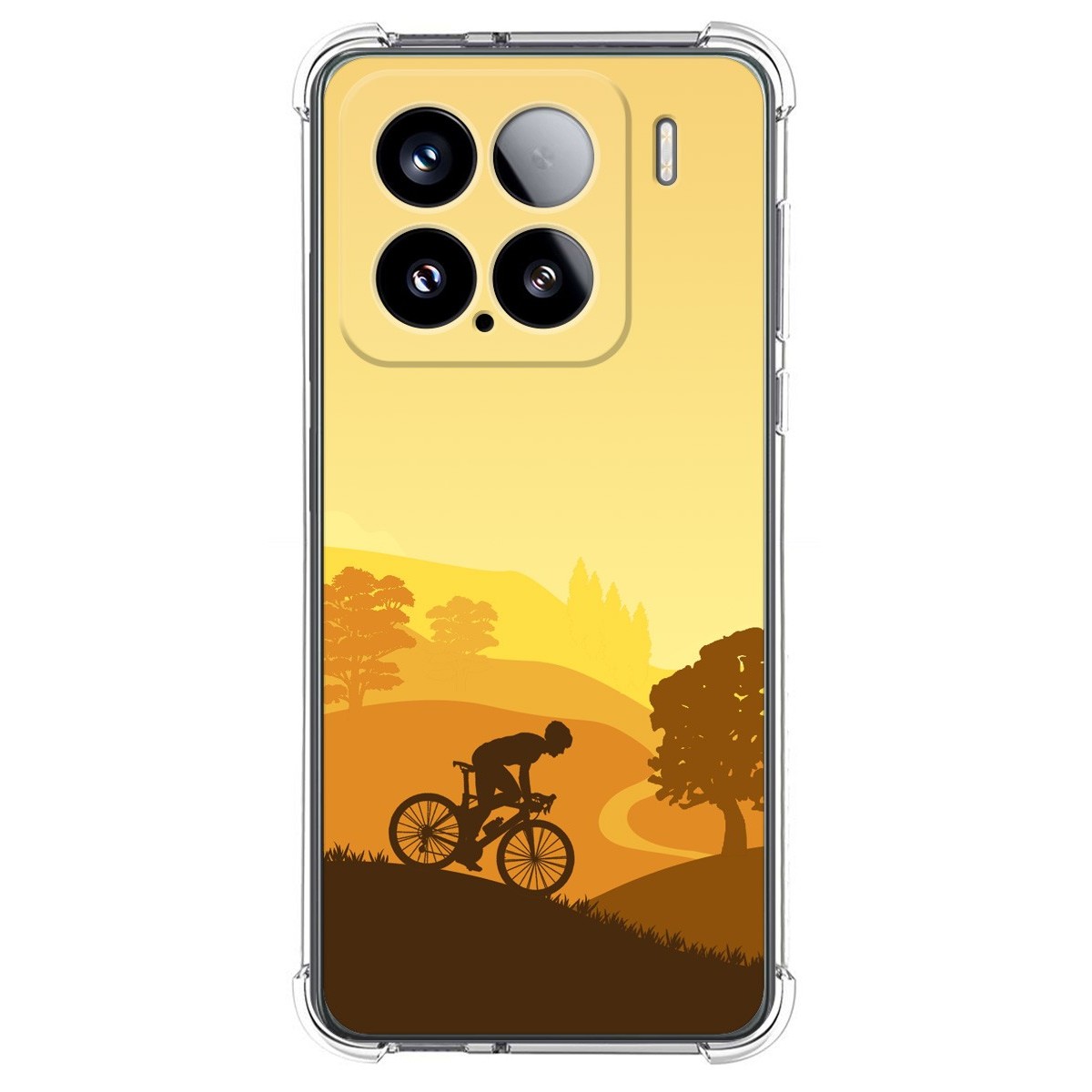 Funda Silicona Antigolpes para Xiaomi 15 5G diseño Ciclista Dibujos