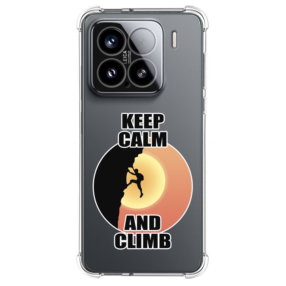 Funda Silicona Antigolpes para Xiaomi 15 5G diseño Hombre Escalada Dibujos