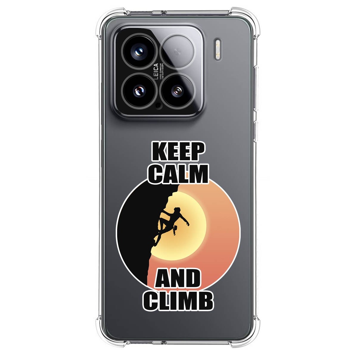 Funda Silicona Antigolpes para Xiaomi 15 5G diseño Mujer Escalada Dibujos