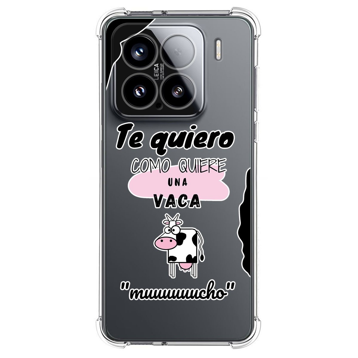 Funda Silicona Antigolpes para Xiaomi 15 5G diseño Vaca Dibujos